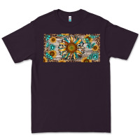 Plum western sunflower and gemstone license plate Premium Tee - RanaPortraitStore