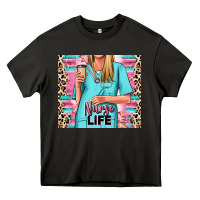 Asphalt nurse life blonde woman Heavy Core Tee - RanaPortraitStore