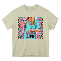 Mossy nurse life blonde woman Heavy Core Tee - RanaPortraitStore