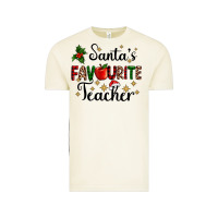 Santas Favourite Teacher Vintage Tee | Teevron