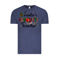Vintage Denim santas favourite teacher Vintage Tee - AdoDesignShop