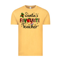 Vintage Mustard santas favourite teacher Vintage Tee - AdoDesignShop