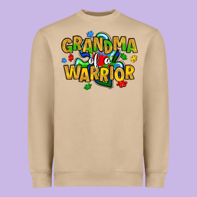Grandma Of A Warrior Heavyweight Sweatshirt Designed By Artiststas