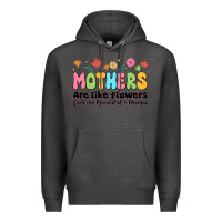 Charcoal Heather mothers are like flowers Premium Hoodie - JahusDesignShop