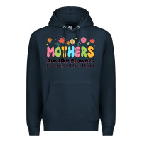 Navy mothers are like flowers Premium Hoodie - JahusDesignShop