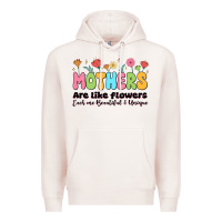 Pale Pink mothers are like flowers Premium Hoodie - JahusDesignShop