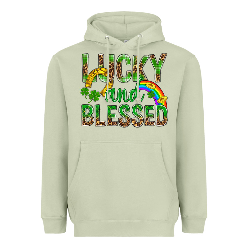 Lucky And Blessed St Patricks Heavyweight Hoodie by BundleAndBundleShop | Teevron