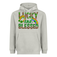 Moon Dust Lucky And Blessed St Patricks Heavyweight Hoodie - BundleAndBundleShop