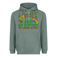 Sage Lucky And Blessed St Patricks Heavyweight Hoodie - BundleAndBundleShop