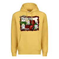 Antique Gold happy holidays gnomes Christmas Truck Premium Hoodie - Bettercallsaul