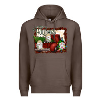Coffee happy holidays gnomes Christmas Truck Premium Hoodie - Bettercallsaul