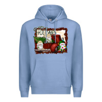 Colony Blue happy holidays gnomes Christmas Truck Premium Hoodie - Bettercallsaul