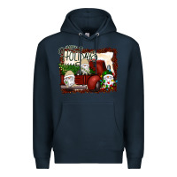 Navy happy holidays gnomes Christmas Truck Premium Hoodie - Bettercallsaul