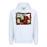 White happy holidays gnomes Christmas Truck Premium Hoodie - Bettercallsaul