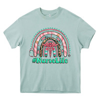 Arona nurse life rainbow Heavy Core Tee - RanaPortraitStore