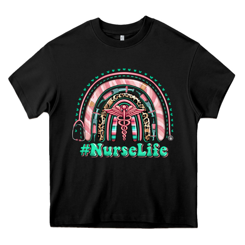 Nurse Life Rainbow Heavy Core Tee by RanaPortraitStore | Teevron