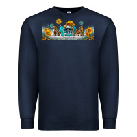 Navy american football mom libbey glass Premium Sweatshirt - BundleAndBundleShop