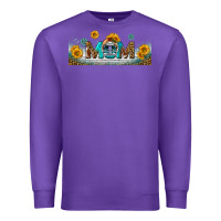 Purple american football mom libbey glass Premium Sweatshirt - BundleAndBundleShop
