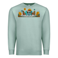 Seafoam american football mom libbey glass Premium Sweatshirt - BundleAndBundleShop