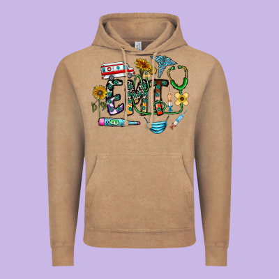 Emt Vintage Hoodie Designed By Cowhidedigitalart