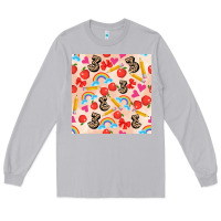 Moon Dust back to school seamless pattern 3 (3600x3600) Long Sleeve Tee - AdoDesignShop