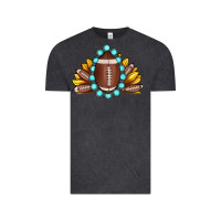 Vintage Black football gemstone sunflower Vintage Tee - JahusDesignShop