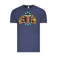 Vintage Denim football gemstone sunflower Vintage Tee - JahusDesignShop