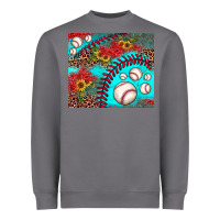 Storm baseball leopard turquoise sunflower Heavyweight Sweatshirt - JahusDesignShop