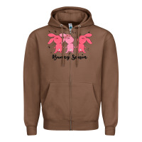 Chestnut easter bunny Zipper Hoodie - MaliasSmallBusiness