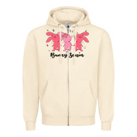 Sandshell easter bunny Zipper Hoodie - MaliasSmallBusiness