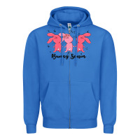 True Royal easter bunny Zipper Hoodie - MaliasSmallBusiness