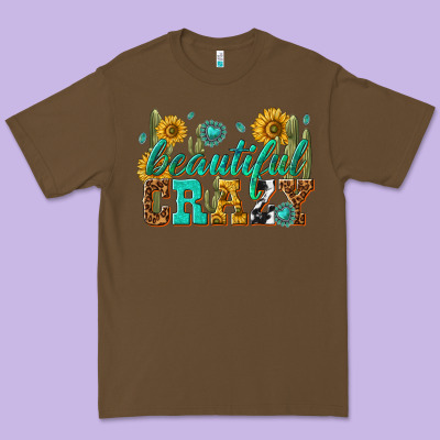 Beautiful Crazy Premium Tee Designed By Texasbilliewilder