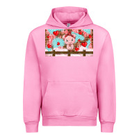 Fuchsia Pink cute pig Urban Hoodie - TumblerDesignByShophia