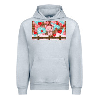 Heather Grey cute pig Urban Hoodie - TumblerDesignByShophia