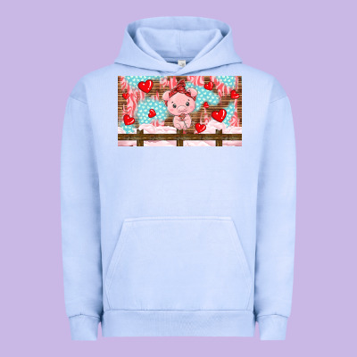 Cute Pig Urban Hoodie Designed By Tumblerdesignbyshophia