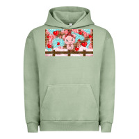 Pigment Oil Green cute pig Urban Hoodie - TumblerDesignByShophia