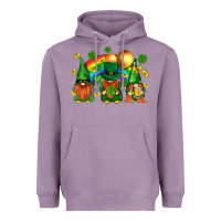 Lavender st. patricks  gnomies with rainbow Heavyweight Hoodie - BundleAndBundleShop