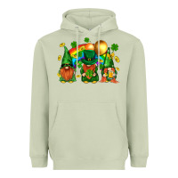 Matcha st. patricks  gnomies with rainbow Heavyweight Hoodie - BundleAndBundleShop