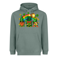 Sage st. patricks  gnomies with rainbow Heavyweight Hoodie - BundleAndBundleShop