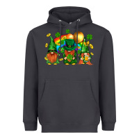 Smoke st. patricks  gnomies with rainbow Heavyweight Hoodie - BundleAndBundleShop