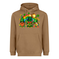 Toasted Coconut st. patricks  gnomies with rainbow Heavyweight Hoodie - BundleAndBundleShop