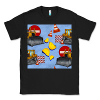 Black bulldozer seamles pattern Classic Tee - BundleAndBundleShop