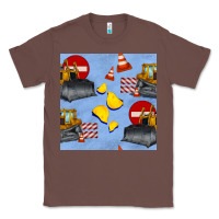 Chestnut bulldozer seamles pattern Classic Tee - BundleAndBundleShop