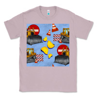 Lilac bulldozer seamles pattern Classic Tee - BundleAndBundleShop
