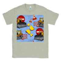 Matcha bulldozer seamles pattern Classic Tee - BundleAndBundleShop