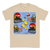 Mushroom bulldozer seamles pattern Classic Tee - BundleAndBundleShop