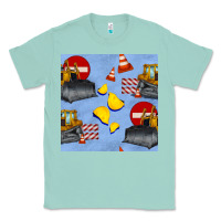 Seafoam bulldozer seamles pattern Classic Tee - BundleAndBundleShop