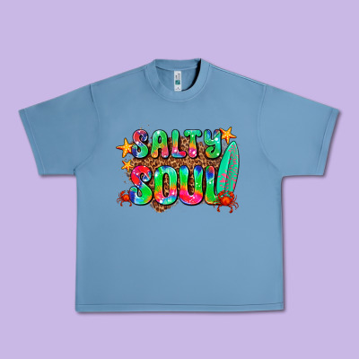 Salty Soul Urban Heavy Tee Designed By Adodesignshop