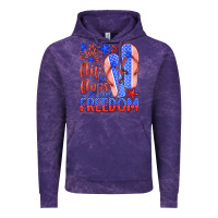 Cloud Purple flip flops and freedom Vintage Hoodie - HRA Design Shop