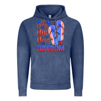 Flip Flops And Freedom Vintage Hoodie | Teevron